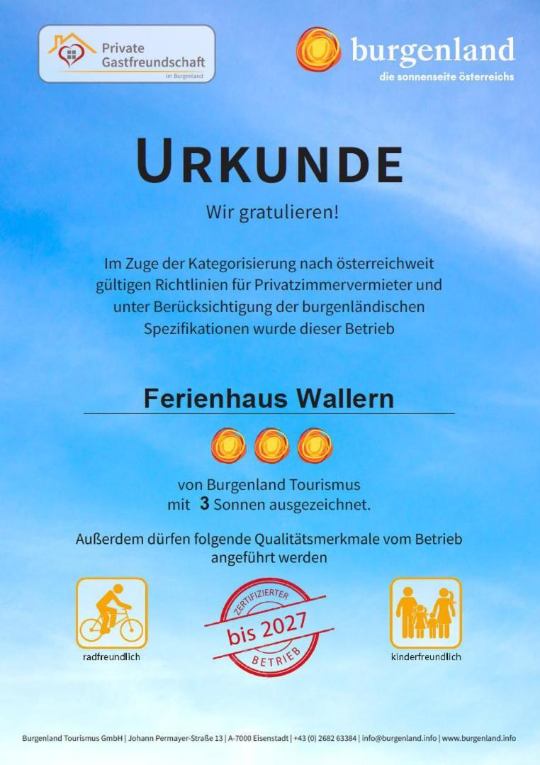Ferienhaus Wallern im Burgenland Exterior foto